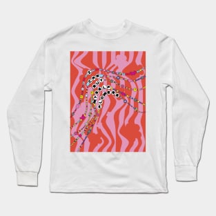 Y2K Pink Orange Necklace  I Can Buy Myself Flowers Long Sleeve T-Shirt